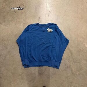 Old Navy Blue Shirt Mens XXL 2000s Style Thermal Long Sleeve